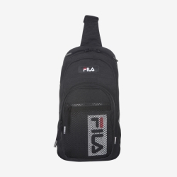 Fila Vertical Linear Sling - Miesten Olkalaukku - Mustat | FI-12630